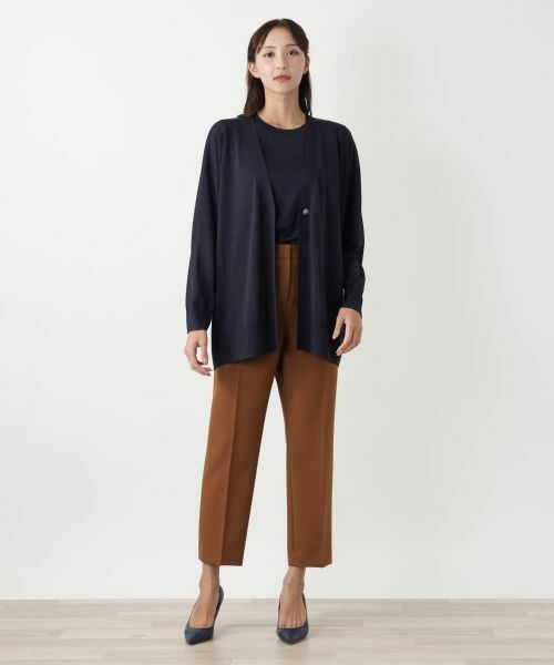 Leilian PLUS HOUSE / レリアンプラスハウス カーディガン・ボレロ | Vネックカーディガン | 詳細1