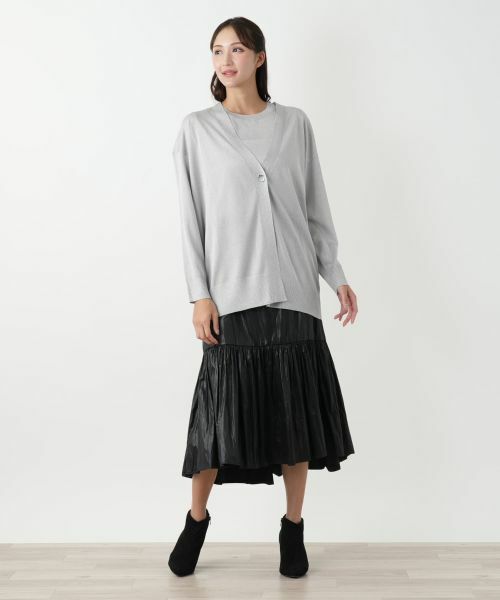 Leilian PLUS HOUSE / レリアンプラスハウス カーディガン・ボレロ | Vネックカーディガン | 詳細4