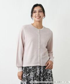 Leilian PLUS HOUSE / レリアンプラスハウス カーディガン・ボレロ | クルーネックカーディガン