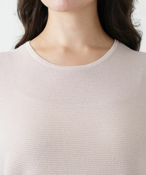 Leilian PLUS HOUSE / レリアンプラスハウス ニット・セーター | 編地切替クルーネックニット | 詳細10