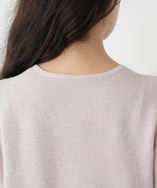 Leilian PLUS HOUSE / レリアンプラスハウス ニット・セーター | 編地切替クルーネックニット | 詳細11