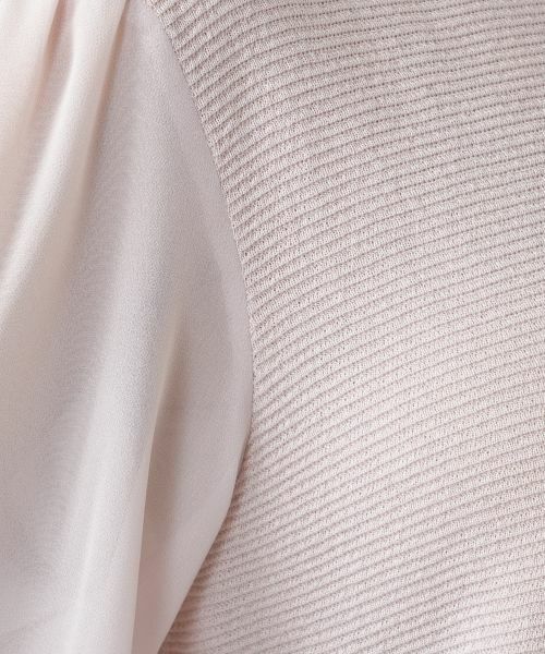 Leilian PLUS HOUSE / レリアンプラスハウス ニット・セーター | 編地切替クルーネックニット | 詳細14