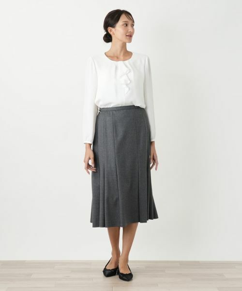 Leilian PLUS HOUSE / レリアンプラスハウス ミニ・ひざ丈スカート | フレアスカート | 詳細1