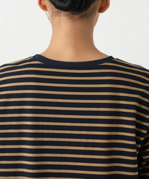 Leilian PLUS HOUSE / レリアンプラスハウス カットソー | 異素材切替ボーダーカットソー | 詳細11