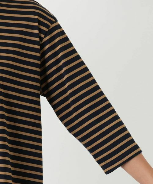 Leilian PLUS HOUSE / レリアンプラスハウス カットソー | 異素材切替ボーダーカットソー | 詳細12
