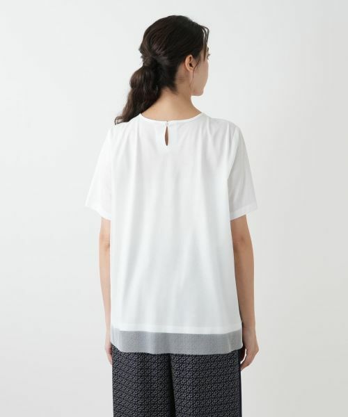 Leilian PLUS HOUSE / レリアンプラスハウス カットソー | チュールレイヤードカットソー | 詳細9