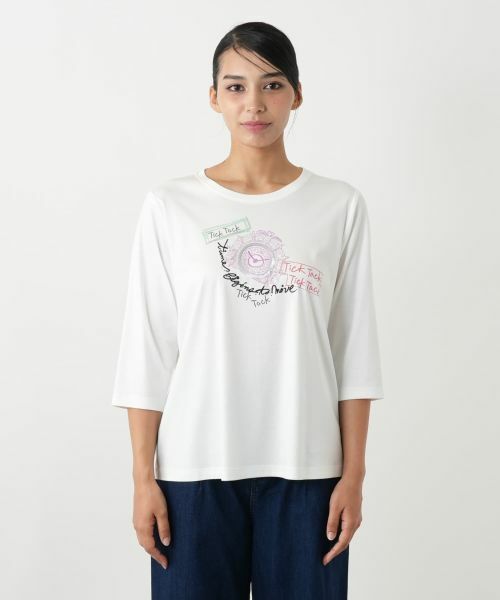 Leilian PLUS HOUSE / レリアンプラスハウス カットソー | 刺繍プリントカットソー | 詳細10