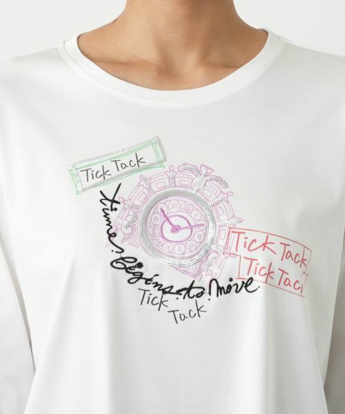 Leilian PLUS HOUSE / レリアンプラスハウス カットソー | 刺繍プリントカットソー | 詳細13