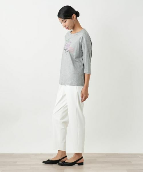 Leilian PLUS HOUSE / レリアンプラスハウス カットソー | 刺繍プリントカットソー | 詳細2