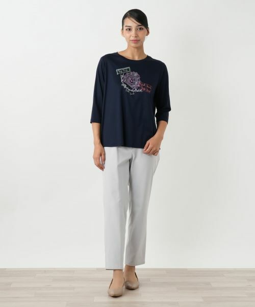 Leilian PLUS HOUSE / レリアンプラスハウス カットソー | 刺繍プリントカットソー | 詳細4