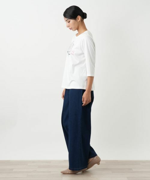 Leilian PLUS HOUSE / レリアンプラスハウス カットソー | 刺繍プリントカットソー | 詳細8