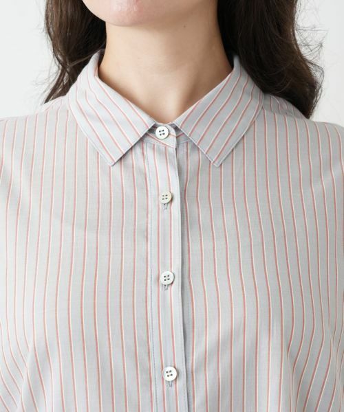 Leilian PLUS HOUSE / レリアンプラスハウス シャツ・ブラウス | ストライプブラウス【SOMELOS】 | 詳細10
