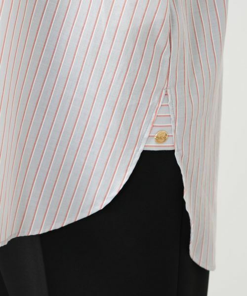 Leilian PLUS HOUSE / レリアンプラスハウス シャツ・ブラウス | ストライプブラウス【SOMELOS】 | 詳細13