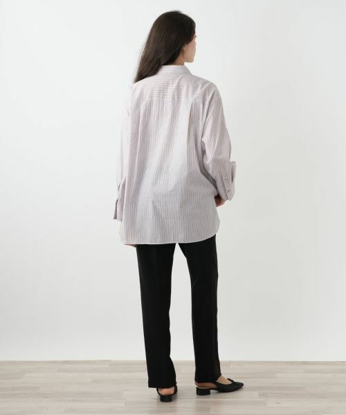 Leilian PLUS HOUSE / レリアンプラスハウス シャツ・ブラウス | ストライプブラウス【SOMELOS】 | 詳細6