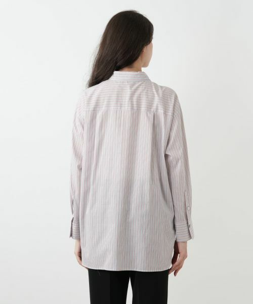 Leilian PLUS HOUSE / レリアンプラスハウス シャツ・ブラウス | ストライプブラウス【SOMELOS】 | 詳細9