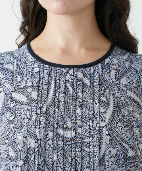 Leilian PLUS HOUSE / レリアンプラスハウス ドレス | プリーツプリントワンピース【Leilian WHITE LABEL】 | 詳細11