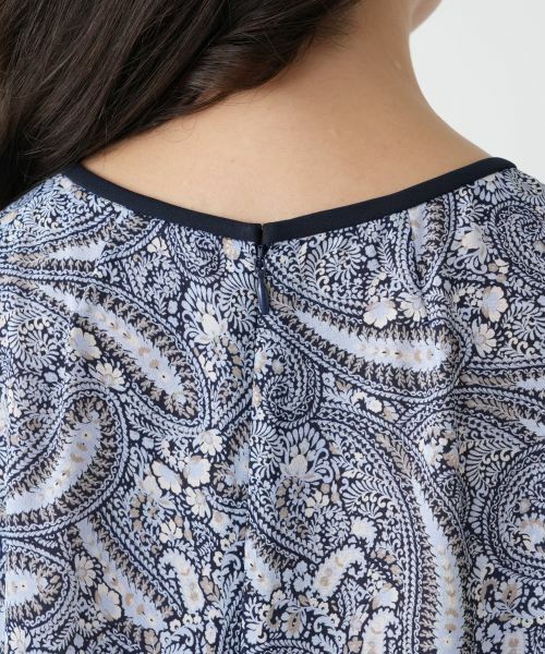 Leilian PLUS HOUSE / レリアンプラスハウス ドレス | プリーツプリントワンピース【Leilian WHITE LABEL】 | 詳細12