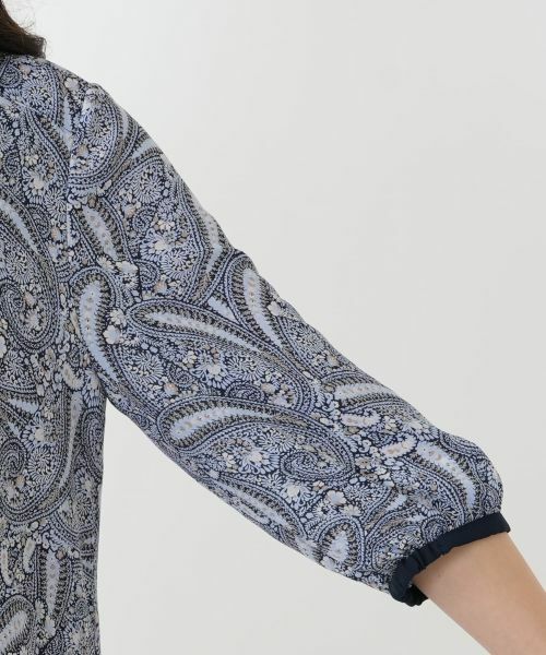 Leilian PLUS HOUSE / レリアンプラスハウス ドレス | プリーツプリントワンピース【Leilian WHITE LABEL】 | 詳細13