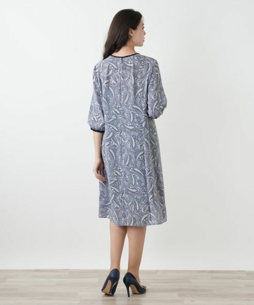 Leilian PLUS HOUSE / レリアンプラスハウス ドレス | プリーツプリントワンピース【Leilian WHITE LABEL】 | 詳細7