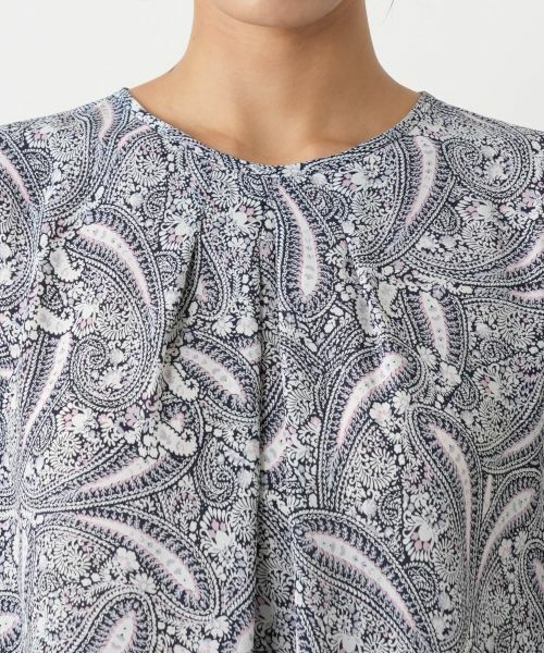 Leilian PLUS HOUSE / レリアンプラスハウス シャツ・ブラウス | プリント七分袖ブラウス【Leilian WHITE LABEL】 | 詳細10