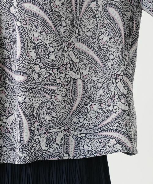 Leilian PLUS HOUSE / レリアンプラスハウス シャツ・ブラウス | プリント七分袖ブラウス【Leilian WHITE LABEL】 | 詳細13