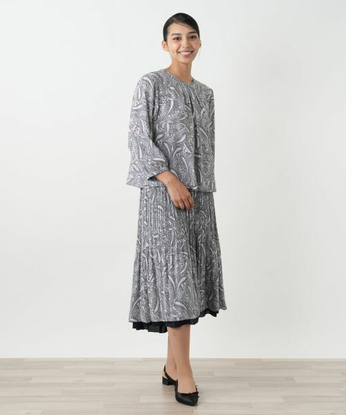 Leilian PLUS HOUSE / レリアンプラスハウス シャツ・ブラウス | プリント七分袖ブラウス【Leilian WHITE LABEL】 | 詳細4