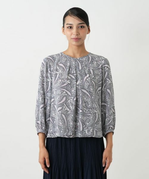 Leilian PLUS HOUSE / レリアンプラスハウス シャツ・ブラウス | プリント七分袖ブラウス【Leilian WHITE LABEL】 | 詳細7