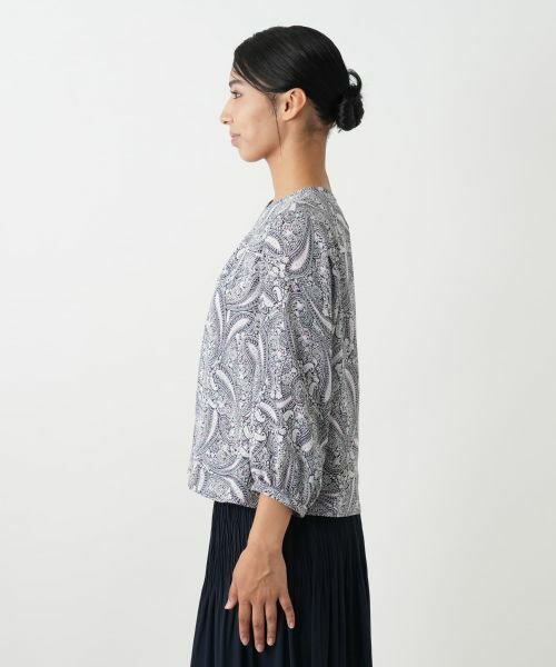 Leilian PLUS HOUSE / レリアンプラスハウス シャツ・ブラウス | プリント七分袖ブラウス【Leilian WHITE LABEL】 | 詳細8