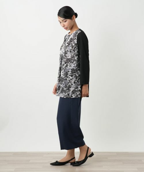 Leilian PLUS HOUSE / レリアンプラスハウス シャツ・ブラウス | 切替タックブラウス【Leilian WHITE LABEL】 | 詳細2