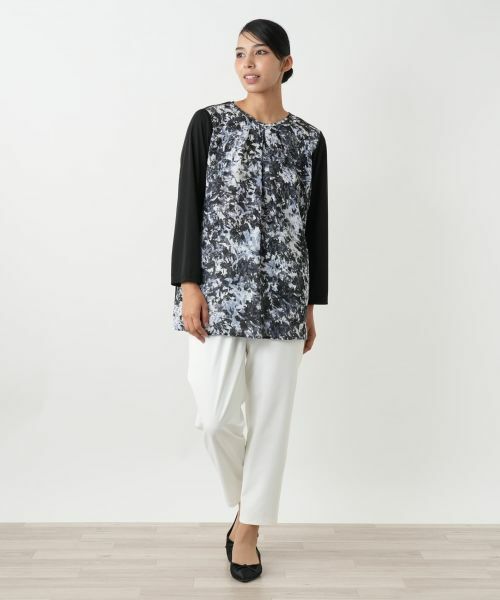 Leilian PLUS HOUSE / レリアンプラスハウス シャツ・ブラウス | 切替タックブラウス【Leilian WHITE LABEL】 | 詳細4