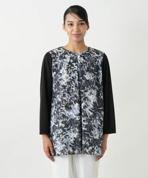 Leilian PLUS HOUSE / レリアンプラスハウス シャツ・ブラウス | 切替タックブラウス【Leilian WHITE LABEL】 | 詳細7