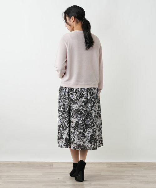 Leilian PLUS HOUSE / レリアンプラスハウス ミニ・ひざ丈スカート | プリントフレアスカート【Leilian WHITE LABEL】 | 詳細6