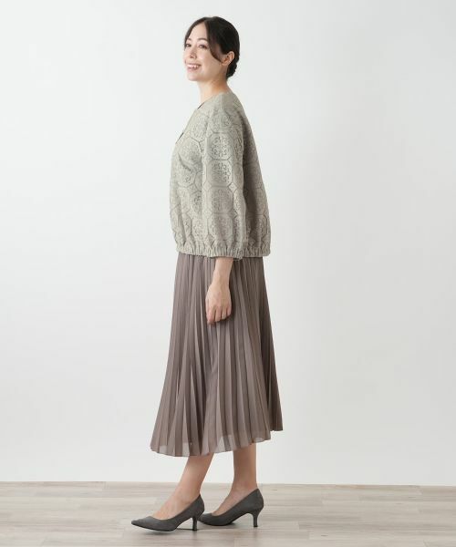 Leilian PLUS HOUSE / レリアンプラスハウス その他アウター | ノーカラーブルゾン【Leilian WHITE LABEL】 | 詳細2