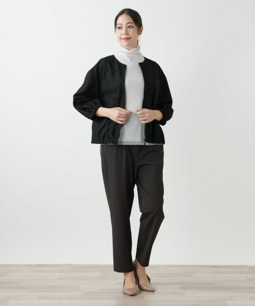 Leilian PLUS HOUSE / レリアンプラスハウス その他アウター | ノーカラーブルゾン【Leilian WHITE LABEL】 | 詳細4