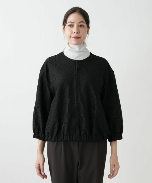 Leilian PLUS HOUSE / レリアンプラスハウス その他アウター | ノーカラーブルゾン【Leilian WHITE LABEL】 | 詳細7