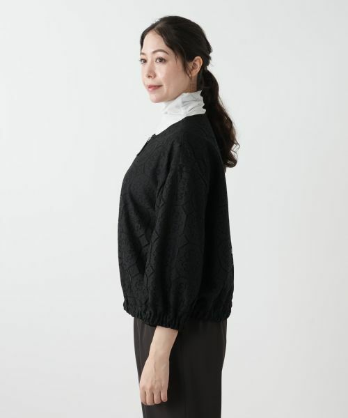 Leilian PLUS HOUSE / レリアンプラスハウス その他アウター | ノーカラーブルゾン【Leilian WHITE LABEL】 | 詳細8