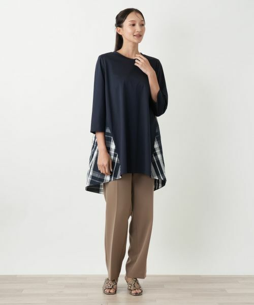 Leilian PLUS HOUSE / レリアンプラスハウス シャツ・ブラウス | チェックブラウス【プラス企画】 | 詳細1