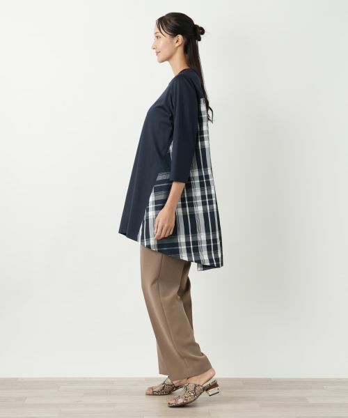 Leilian PLUS HOUSE / レリアンプラスハウス シャツ・ブラウス | チェックブラウス【プラス企画】 | 詳細2