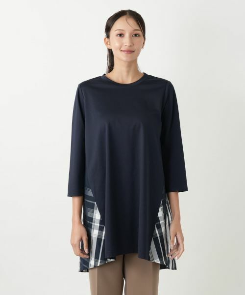 Leilian PLUS HOUSE / レリアンプラスハウス シャツ・ブラウス | チェックブラウス【プラス企画】 | 詳細4