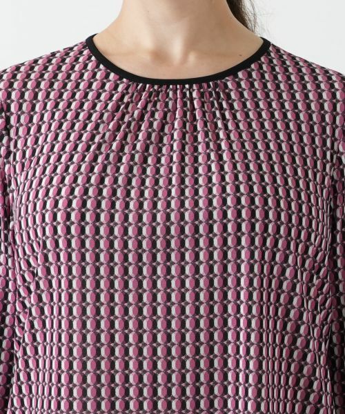 Leilian PLUS HOUSE / レリアンプラスハウス カットソー | 幾何学柄カットソー【Leilian WHITE LABEL】 | 詳細10