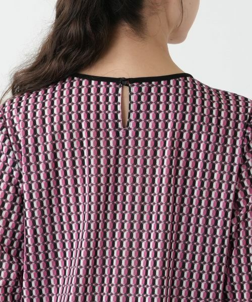 Leilian PLUS HOUSE / レリアンプラスハウス カットソー | 幾何学柄カットソー【Leilian WHITE LABEL】 | 詳細11