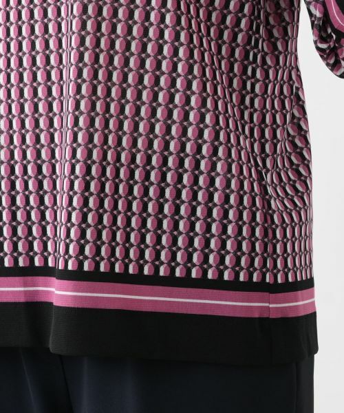 Leilian PLUS HOUSE / レリアンプラスハウス カットソー | 幾何学柄カットソー【Leilian WHITE LABEL】 | 詳細13