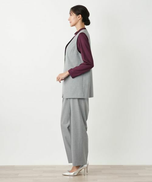 Leilian PLUS HOUSE / レリアンプラスハウス テーラードジャケット | Vネックベスト【Leilian WHITE LABEL】 | 詳細5