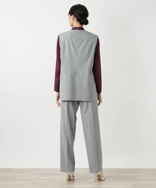 Leilian PLUS HOUSE / レリアンプラスハウス テーラードジャケット | Vネックベスト【Leilian WHITE LABEL】 | 詳細6