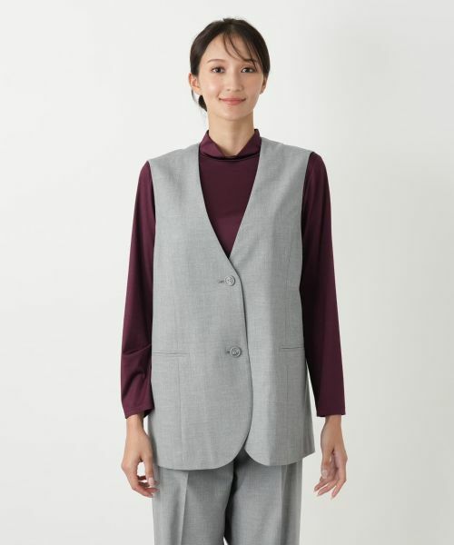 Leilian PLUS HOUSE / レリアンプラスハウス テーラードジャケット | Vネックベスト【Leilian WHITE LABEL】 | 詳細7