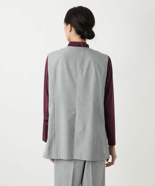 Leilian PLUS HOUSE / レリアンプラスハウス テーラードジャケット | Vネックベスト【Leilian WHITE LABEL】 | 詳細9