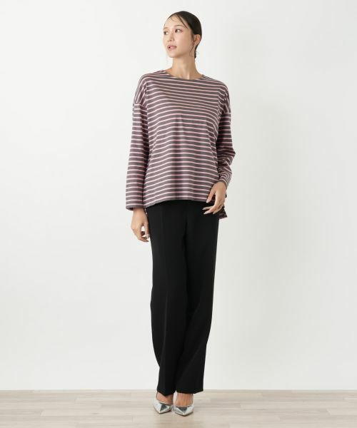 Leilian PLUS HOUSE / レリアンプラスハウス カットソー | ボーダーカットソー【プラス企画】 | 詳細1