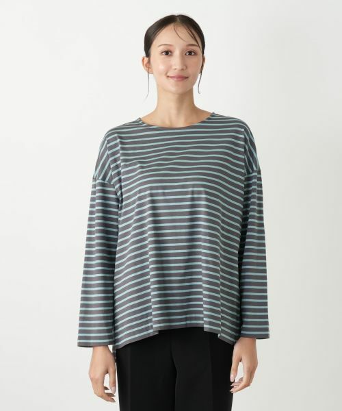 Leilian PLUS HOUSE / レリアンプラスハウス カットソー | ボーダーカットソー【プラス企画】 | 詳細10