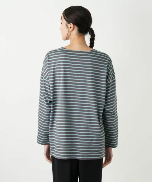 Leilian PLUS HOUSE / レリアンプラスハウス カットソー | ボーダーカットソー【プラス企画】 | 詳細12
