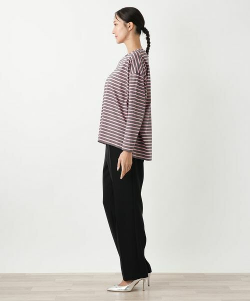 Leilian PLUS HOUSE / レリアンプラスハウス カットソー | ボーダーカットソー【プラス企画】 | 詳細2